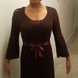 Raisin and Ribbon Dress-EUC